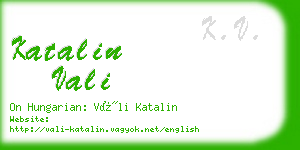 katalin vali business card